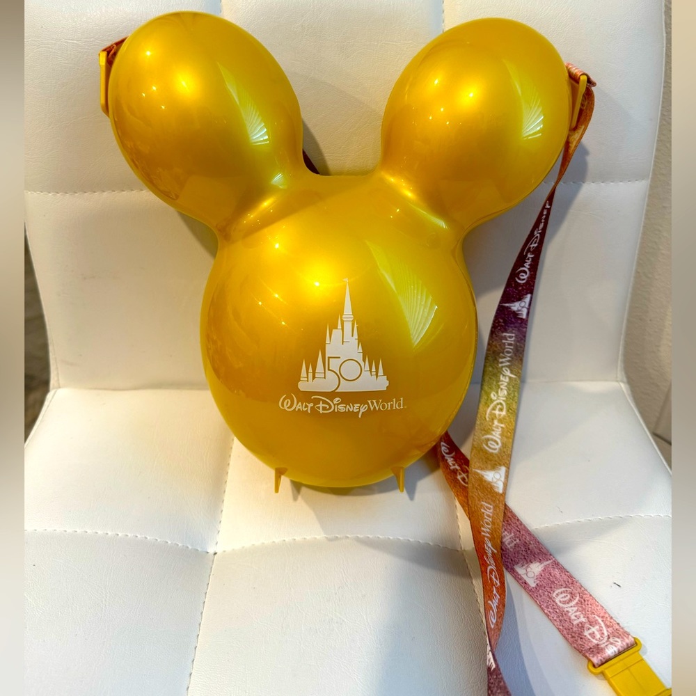 Disney gold balloon popcorn bucket